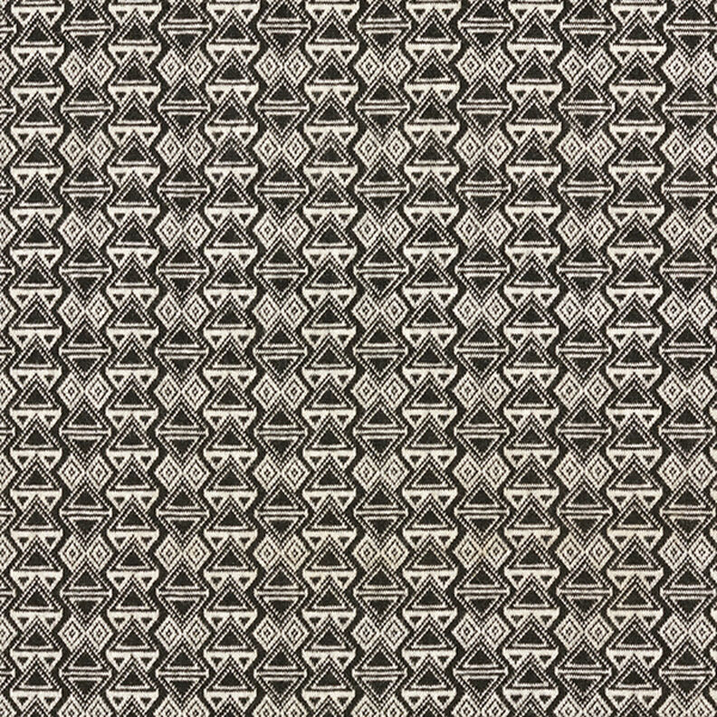 Strikjacquard trekanter – sort/hvid,  image number 1
