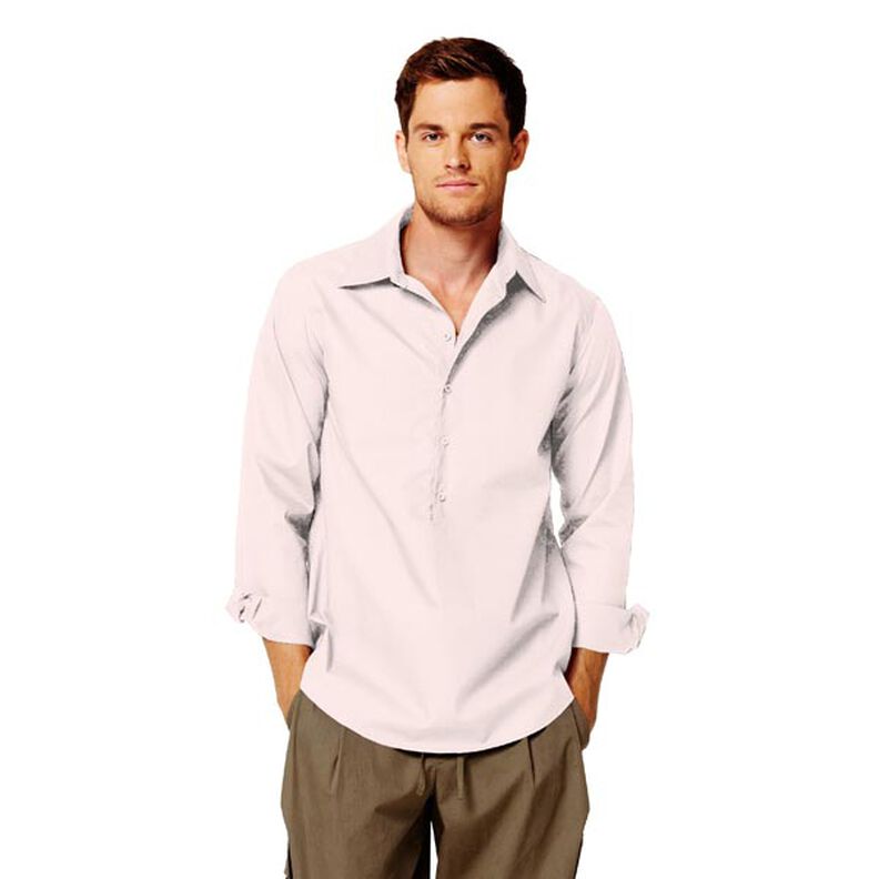 Bomuldspoplin Ensfarvet – lys rosa,  image number 7