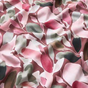 Bomuldsjersey Akvarelblomster digitaltryk – malve/reed, 