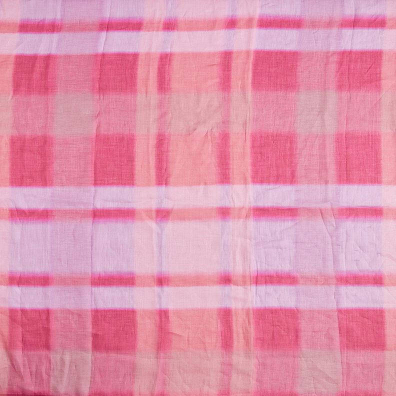 Ramie chiffon batik-tern – intens pink,  image number 1