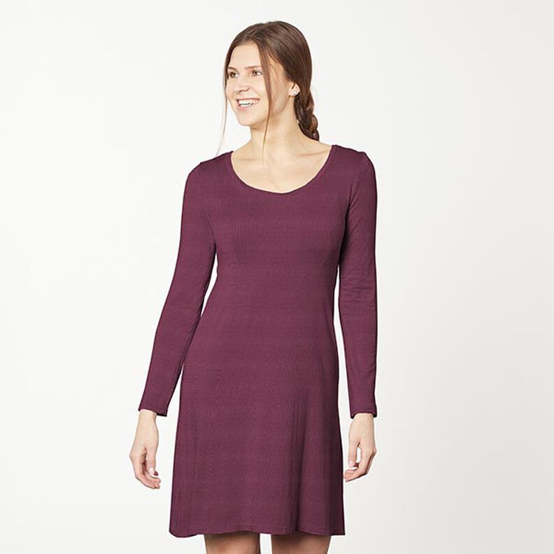 GOTS Bomuldsjersey | Tula – aubergine,  image number 5