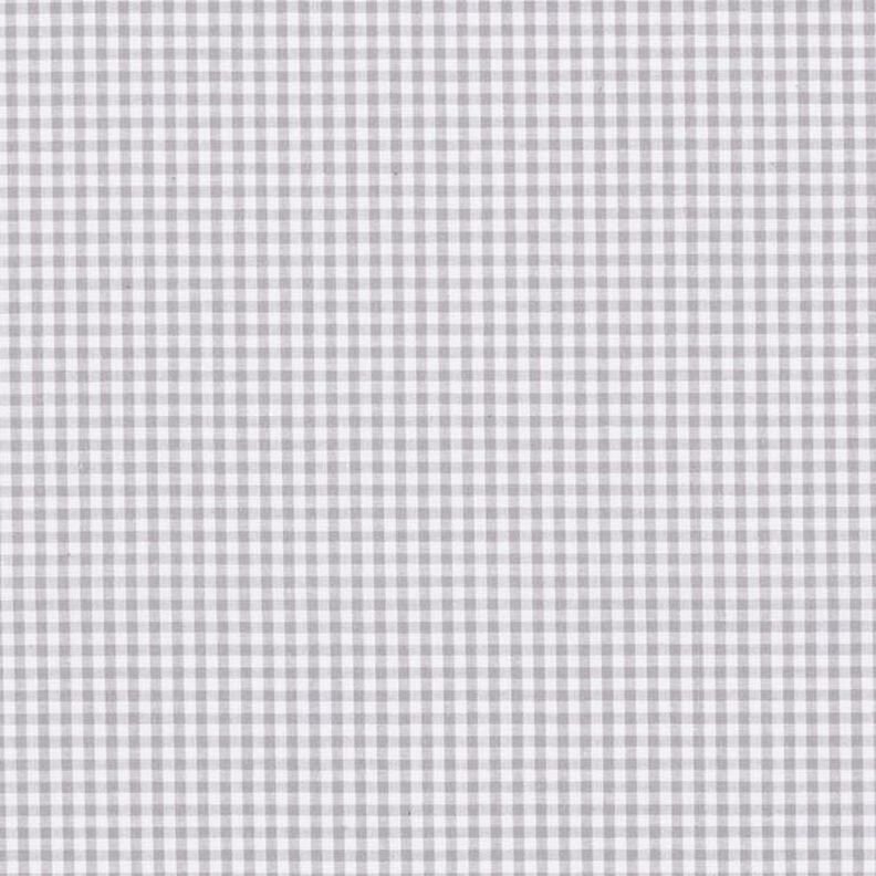 Bomuldspoplin Små vichytern, garnfarvet – grå/hvid,  image number 1