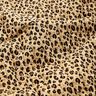 Musselin Quiltstof Leopardmønster – beige/sort,  thumbnail number 3