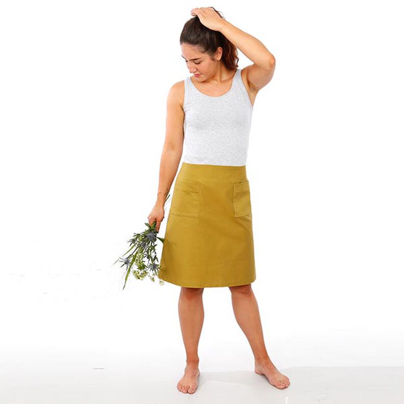 FRAU INA - enkel nederdel med påsatte lommer, Studio Schnittreif  | XS -  XXL,  image number 5