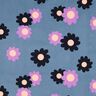 Babyfløjl Blomster| Poppy Fabrics – jeansblå/lavendel,  thumbnail number 1
