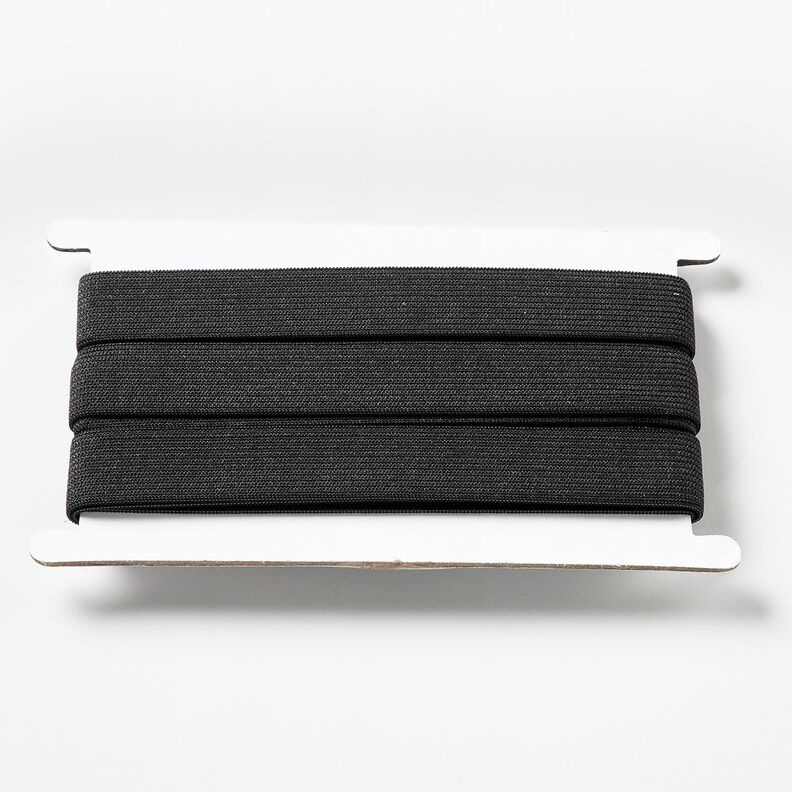 Glat gummibånd [3 m | 20 mm] – sort,  image number 1