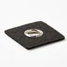 Øskenlap [30 x 30 mm] – sort/sølv metallic,  thumbnail number 3