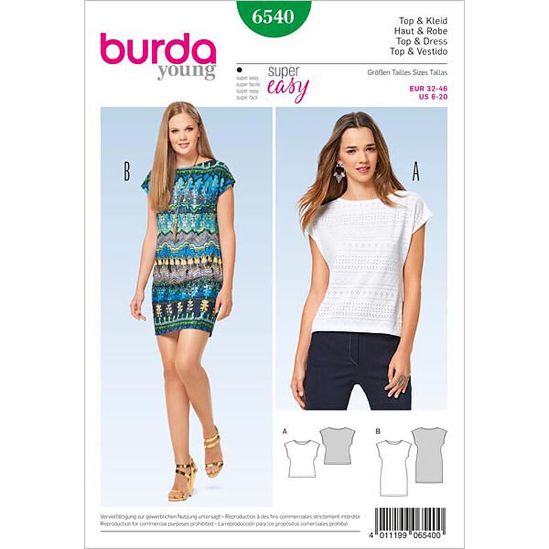 Top / Kjole, Burda 6540,  image number 1