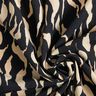 Viskosestof abstrakt zebramønster – sort/lysebeige,  thumbnail number 3