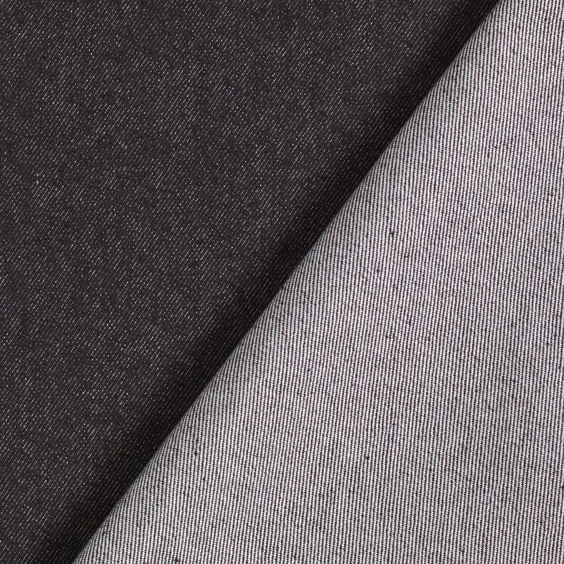 Stretch-denim bomuldsblanding medium – sort,  image number 3