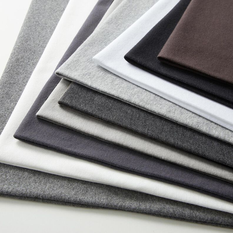 Let French Terry ensfarvet – jeansblå,  image number 8