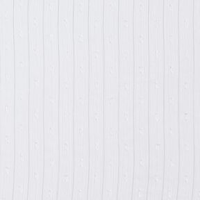 Chiffon Dobby Metallic nålestriber – hvid/sølv metallic, 
