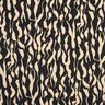 Viskosestof abstrakt zebramønster – sort/lysebeige,  thumbnail number 1