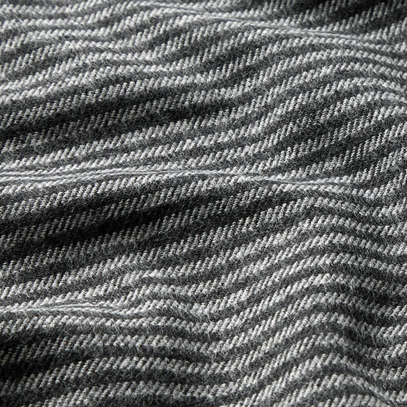 Buksestof striber – granit/grå,  image number 2