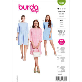 Kjole | Burda 5804 | 34-48, 
