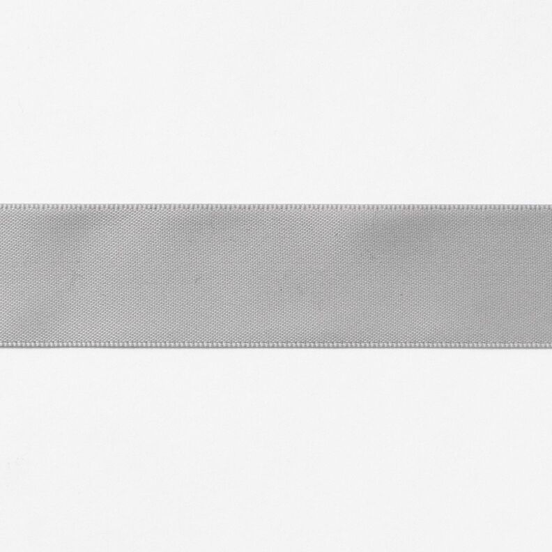 Satinbånd [25 mm] – lysegrå,  image number 1