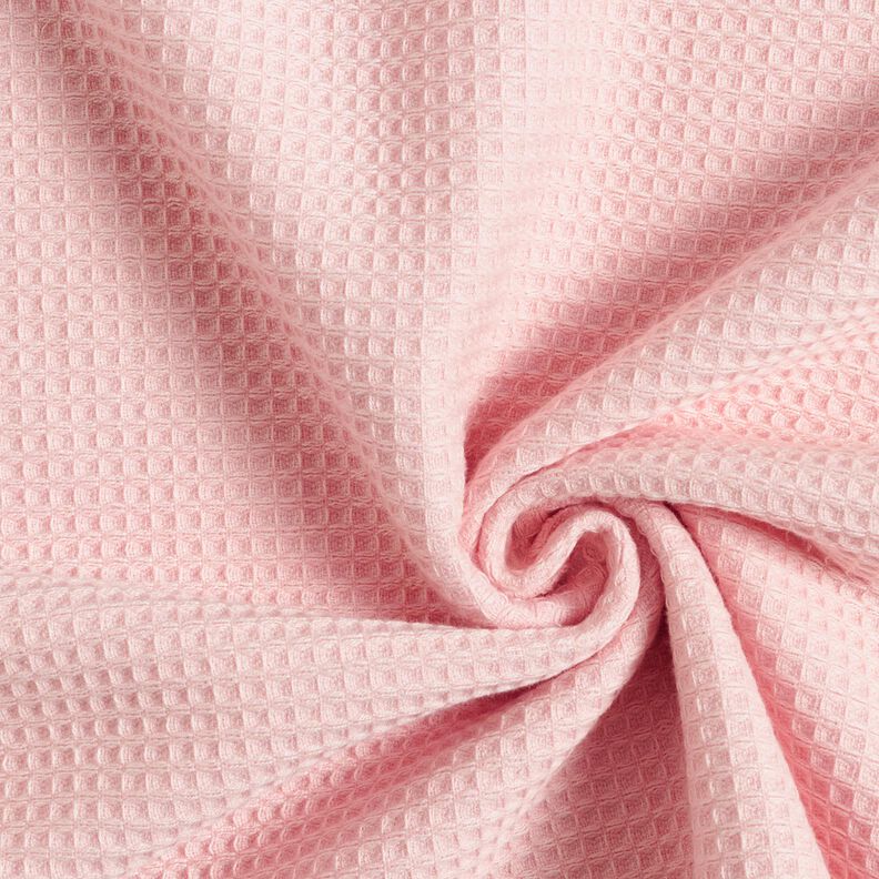 Frottéstof/Vaffelpiqué Ensfarvet – rosé,  image number 1