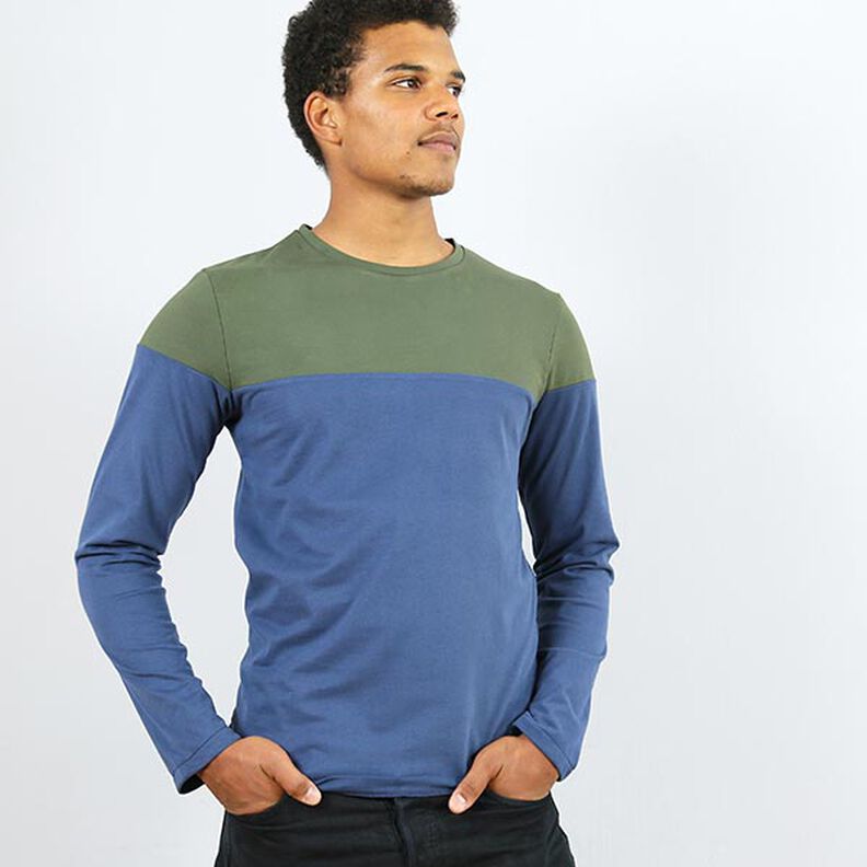 HERR LEVI langærmet shirt med colourblocking | Studio klippeklar | S-XXL,  image number 4