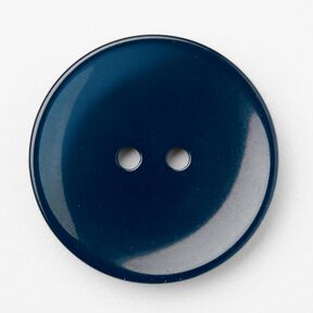 2-hulsknap blank [Ø 25 mm] – natblå, 