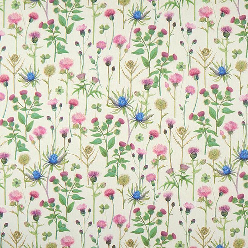 Dekorationsstof Halvpanama Tidsler – pinje/natur,  image number 1