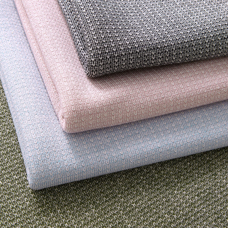 French Terry glimmer – kaki,  image number 7