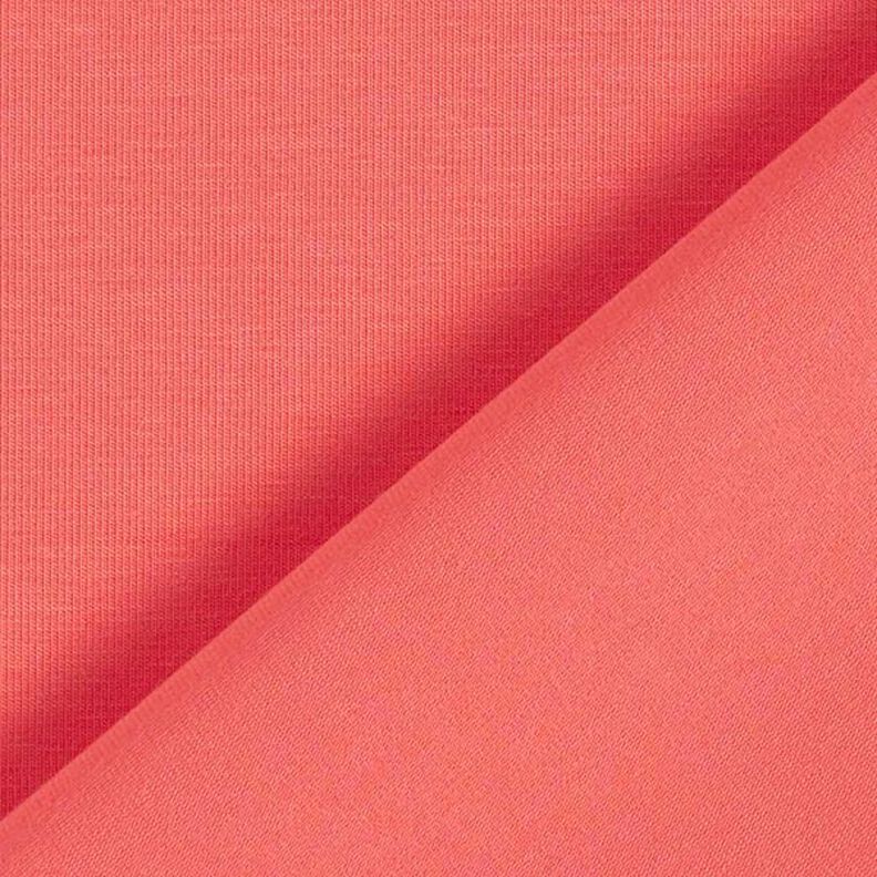 Bomuldsjersey Medium ensfarvet – hummerfarvet,  image number 5