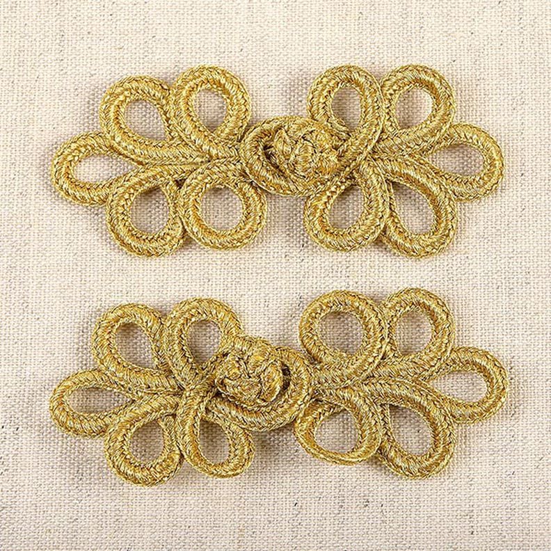 Beslag lukning [ 3 x 8 cm ] – guld metallisk,  image number 1