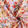 Bomuld Voile akvarel-blomstereng digitalt print – elfenben/rød,  thumbnail number 3