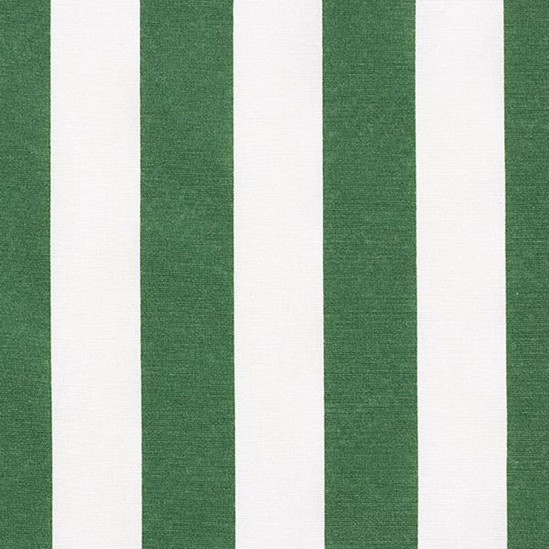 Dekorationsstof Canvas Striber – grøn/hvid,  image number 1