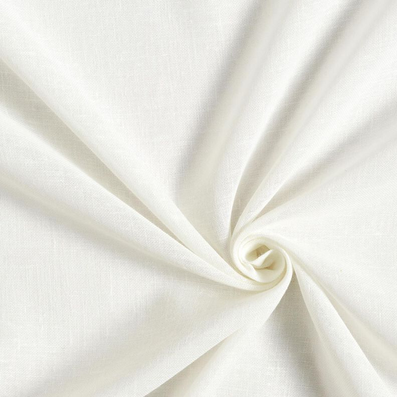 Gardinstof h&oslash;r-miks Ensfarvet &ndash; uldhvid,  image number 3