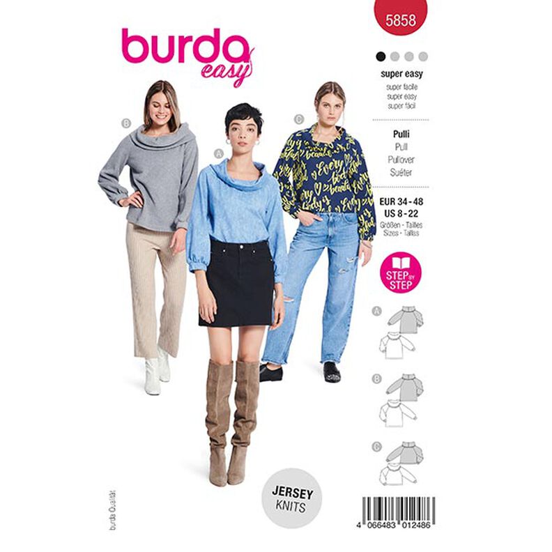Sweater | Burda 5858 | 34-48,  image number 1
