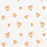 Bomuldsjersey akvarel hjerter Digitaltryk – elfenben/lysorange,  thumbnail number 1