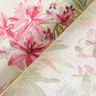 Dekorationsstof Canvas akvarel blomster  – lysebeige/hindbær,  thumbnail number 4