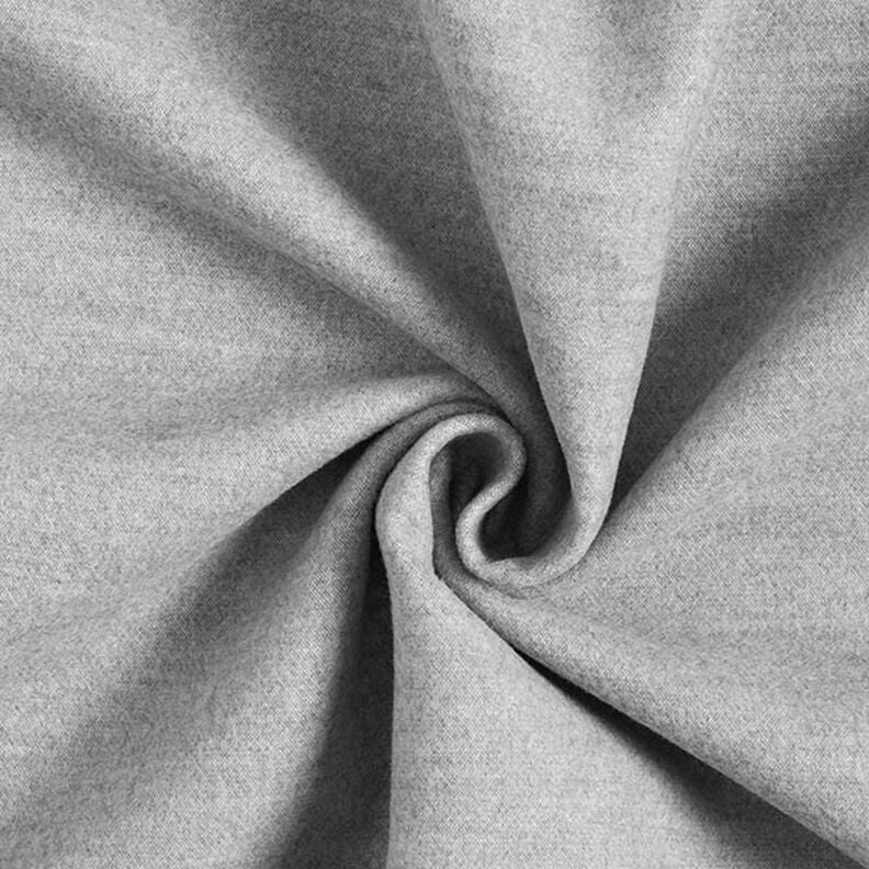 Frakkestof genanvendt polyester melange – lysegrå,  image number 1