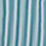 Bomuldspoplin Striber – petrol/hvid,  thumbnail number 1