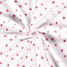 Musselin/Dobbelt-Crincle stof Akvarel jordbær Digitaltryk – hvid,  thumbnail number 3