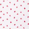 Musselin/Dobbelt-Crincle stof Akvarel jordbær Digitaltryk – hvid,  thumbnail number 1