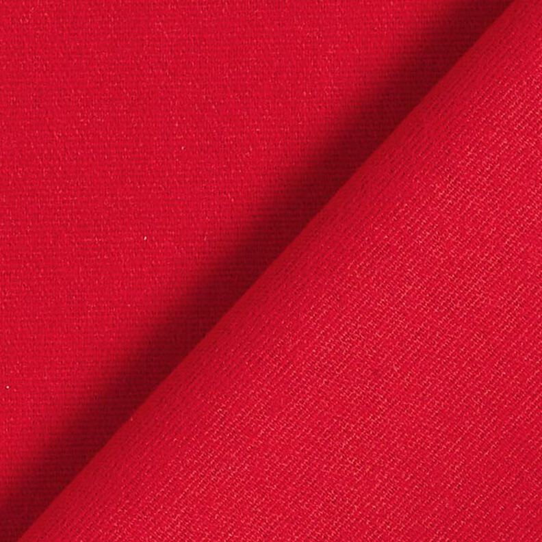 Bomuldsflonel Ensfarvet – rød,  image number 4