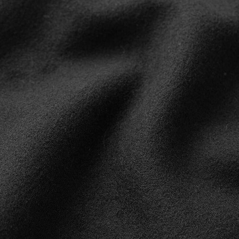 Frakkestof genanvendt polyester – sort,  image number 2