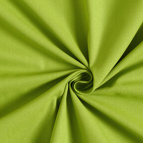 Bomuldsstof Cretonne Ensfarvet – æblegrøn, 