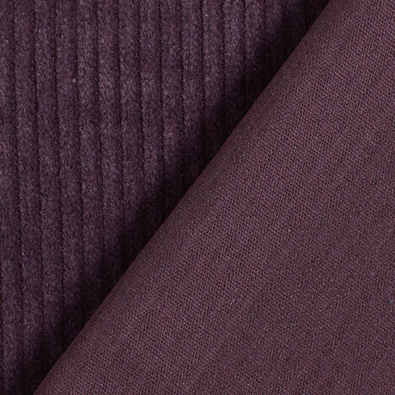 Bred cord forvasket Ensfarvet – aubergine,  image number 3