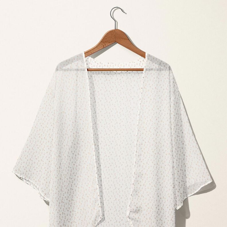 Fin bomuldsbatist ajoure dobby leopardprint – hvid/anemone,  image number 6