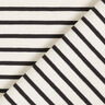 Bomuldsjersey brede og smalle striber &ndash; creme/sort,  thumbnail number 4