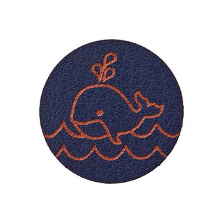 Pyntedel hval [ 23 mm ] – marineblå, 