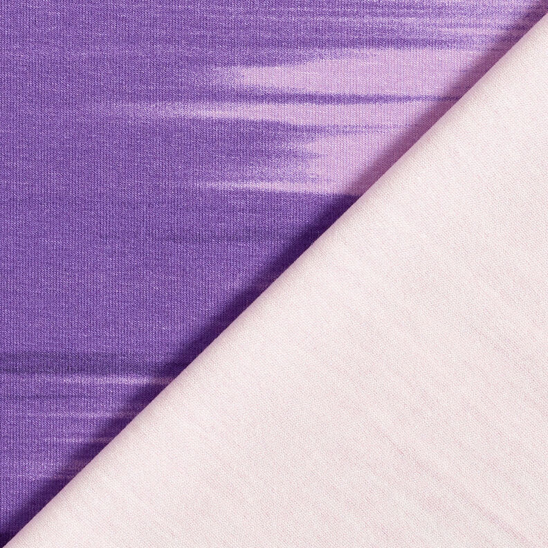 Viskosejersey farveforløb langsgående striber – aubergine/syren,  image number 6