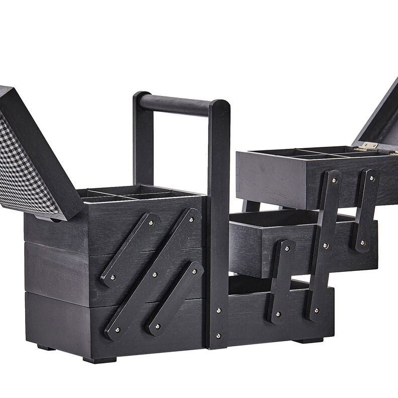 Sykasse Træ [36 x 19 x 30 cm] | Prym – sort,  image number 4