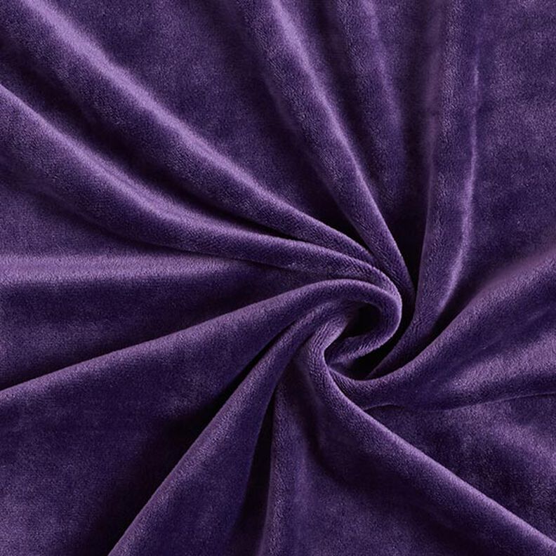 Strækfløjl Nicki – plum,  image number 1