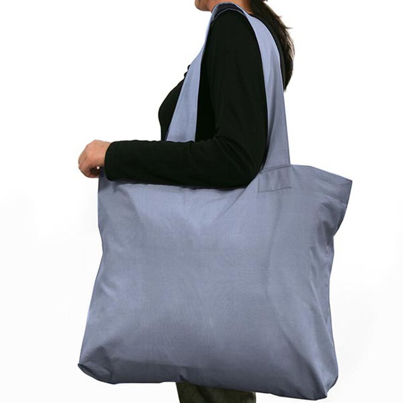 Outdoor stof Panama Ensfarvet – blå,  image number 4