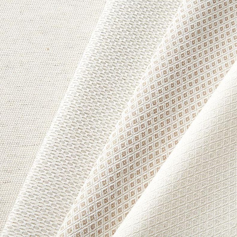 Dekorationsstof Jacquard små romber – mørkebeige,  image number 4