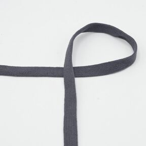 Flad kordel Hættetrøje Bomuld [15 mm] – sortbrun, 